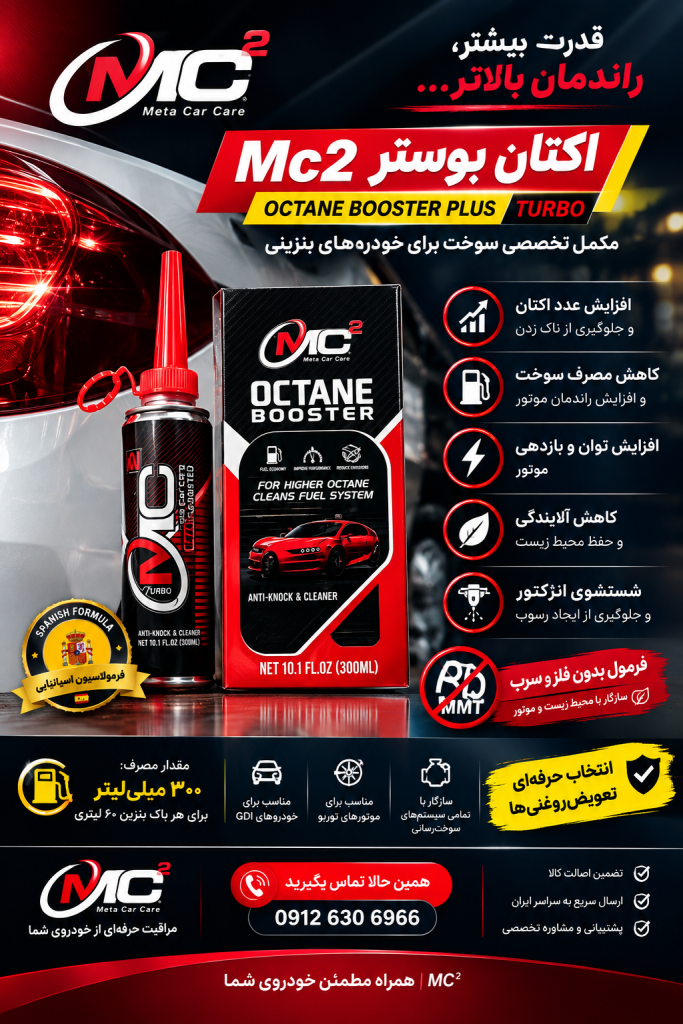 اکتان بوستر MC² | تقویت اکتان + پاک‌کنندگی سیستم سوخت